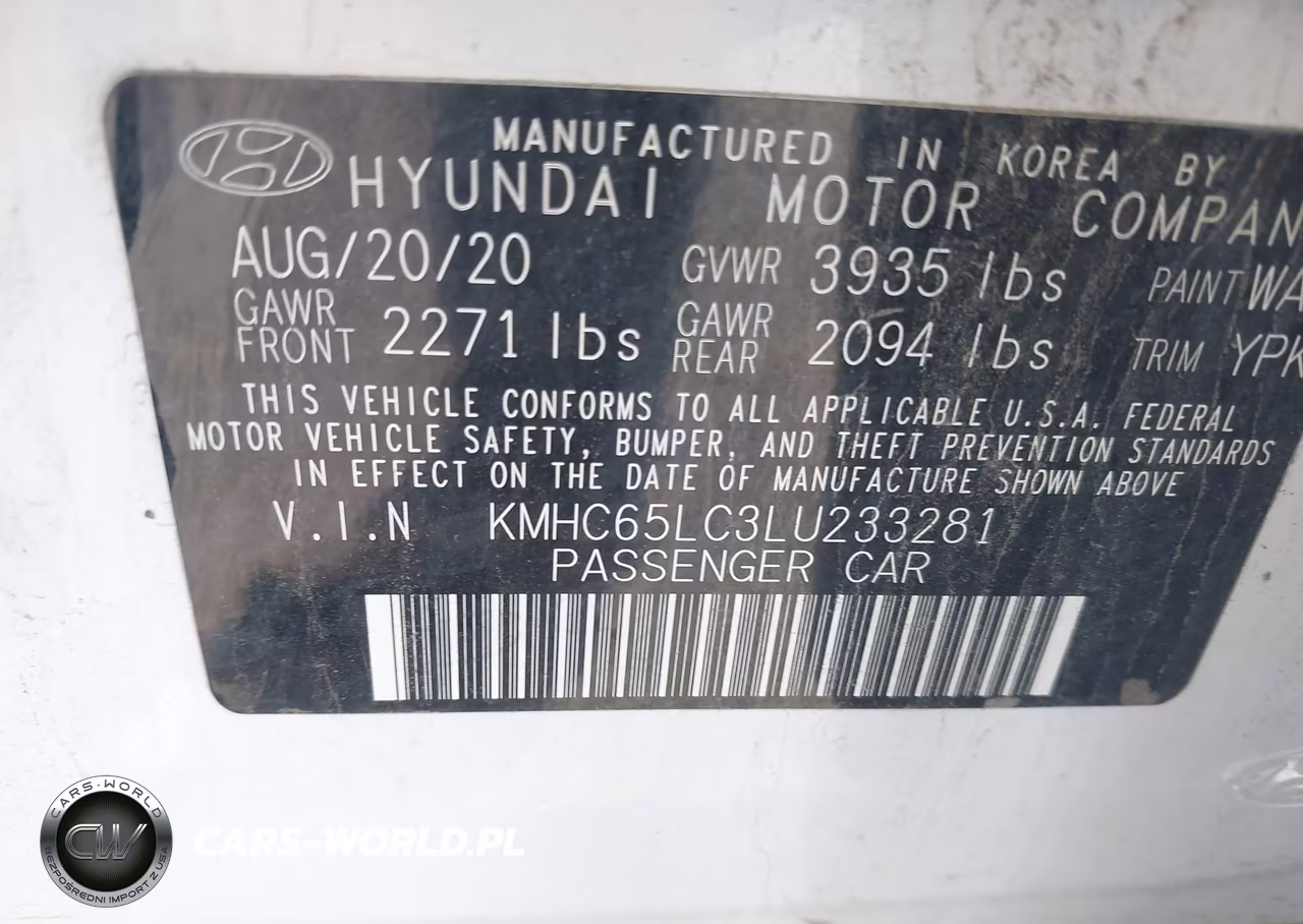 2020 Hyundai Ioniq Hybrid Blue VIN:KMHC65LC3LU233281 - 9