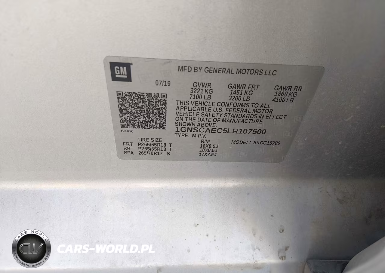 2020 Chevrolet Tahoe 2Wd Ls VIN:1GNSCAEC5LR107500 - 9