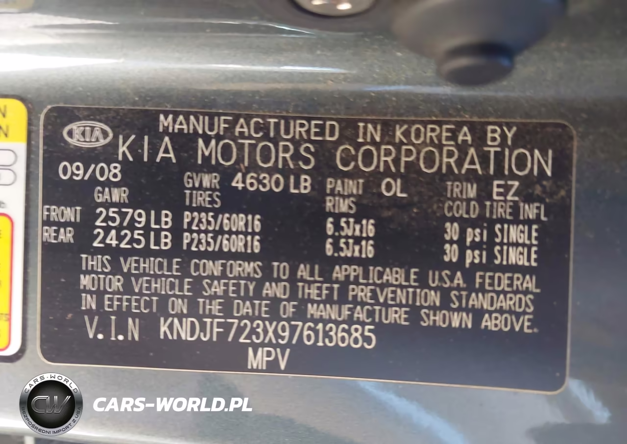 2009 Kia Sportage Lx V6 VIN:KNDJF723X97613685 - 9