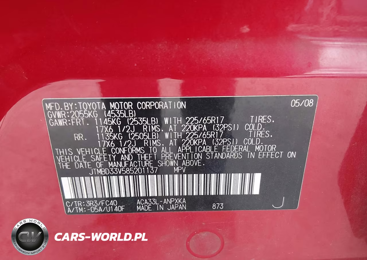 2008 Toyota Rav4 VIN:JTMBD33V585201137 - 9