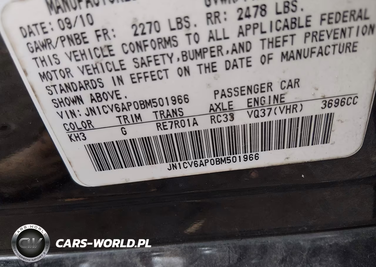 2011 Infiniti G37 Journey VIN:JN1CV6AP0BM501966 - 9