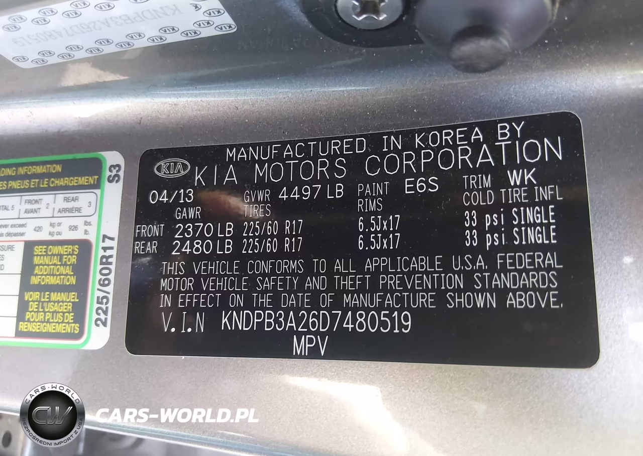 2013 Kia Sportage Lx VIN:KNDPB3A26D7480519 - 9