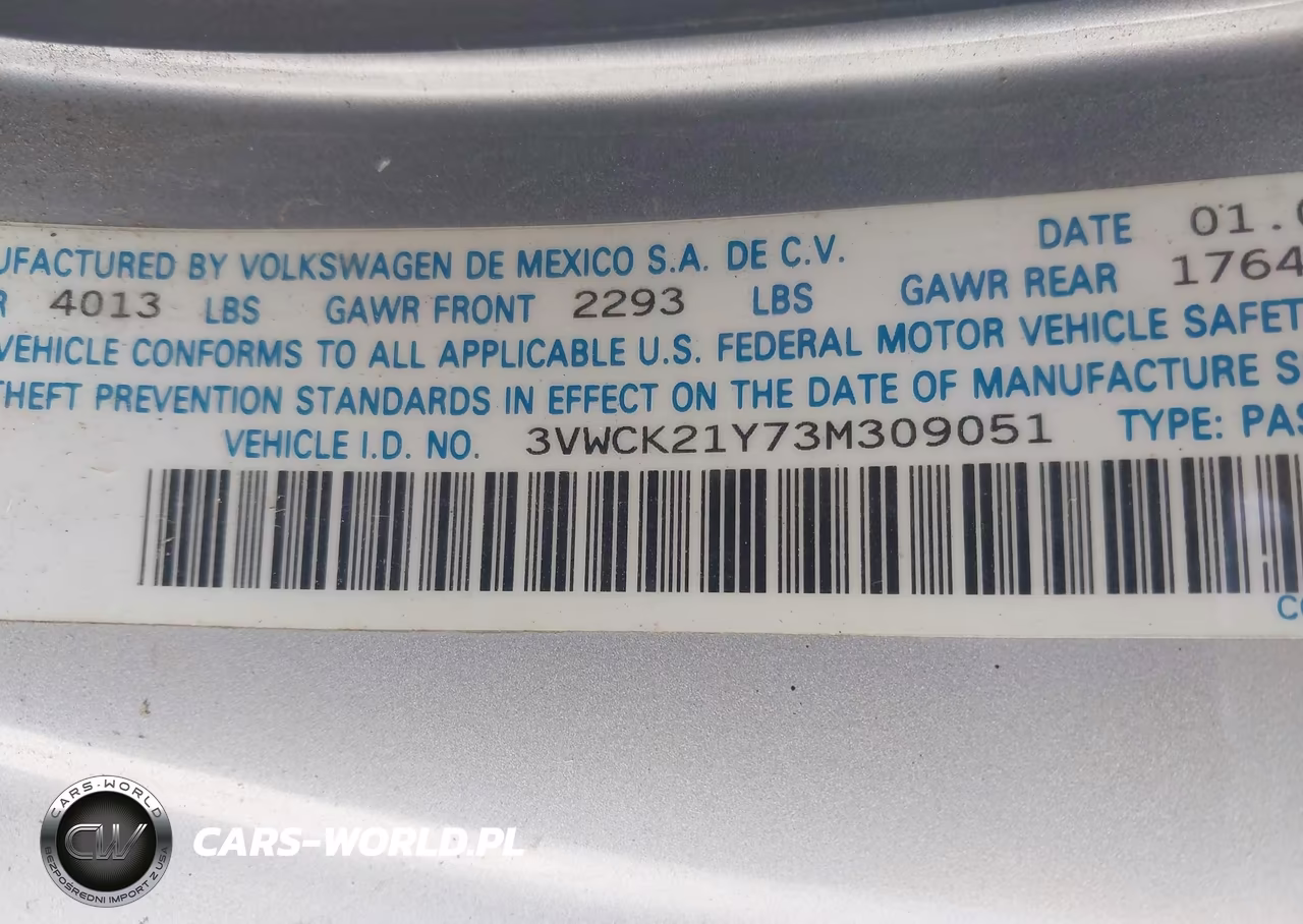 2003 Volkswagen New Beetle Gls VIN:3VWCK21Y73M309051 - 9