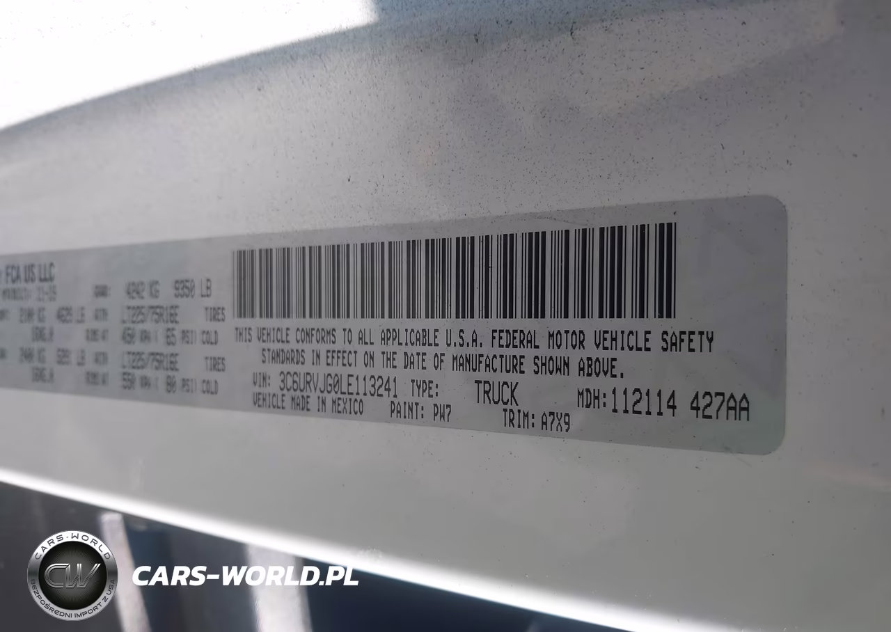 2020 Ram Promaster 3500 Cargo Van High Roof 159 Wb Ext VIN:3C6URVJG0LE113241 - 9