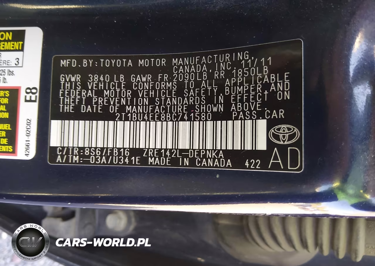 2011 Toyota Corolla Le VIN:2T1BU4EE8BC741580 - 9