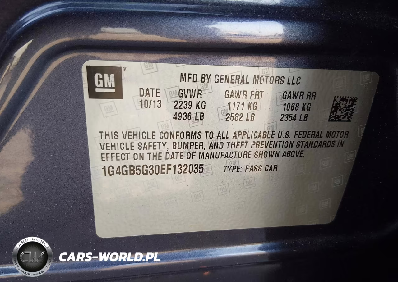 2014 Buick Lacrosse VIN:1G4GB5G30EF132035 - 9