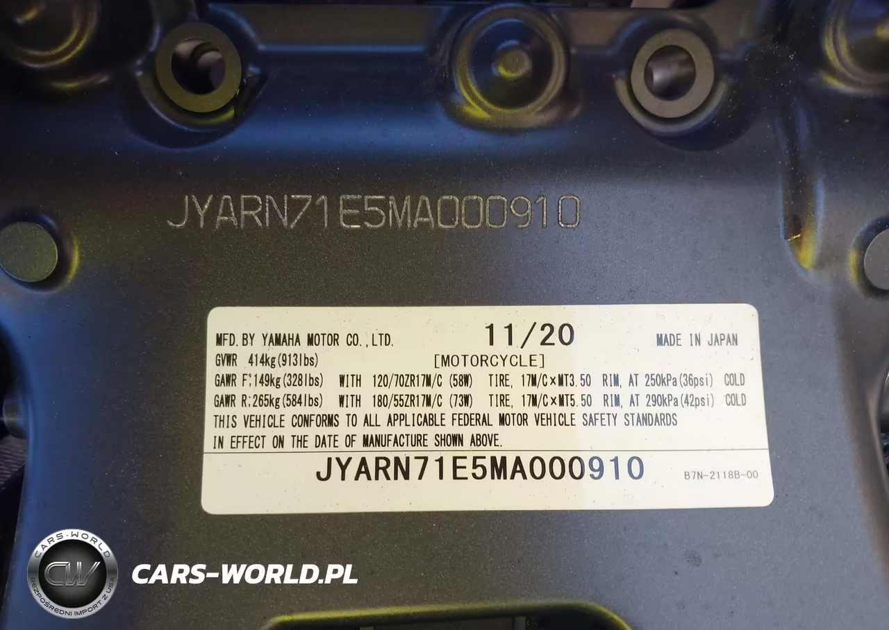 2021 Yamaha Mt09 VIN:JYARN71E5MA000910 - 10