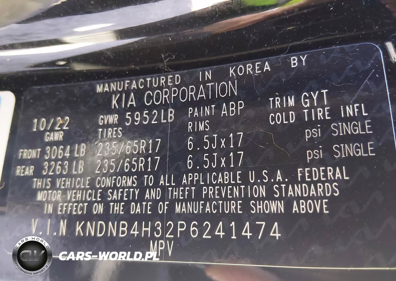 2023 Kia Carnival Mpv Lx Seat Package VIN:KNDNB4H32P6241474 - 9