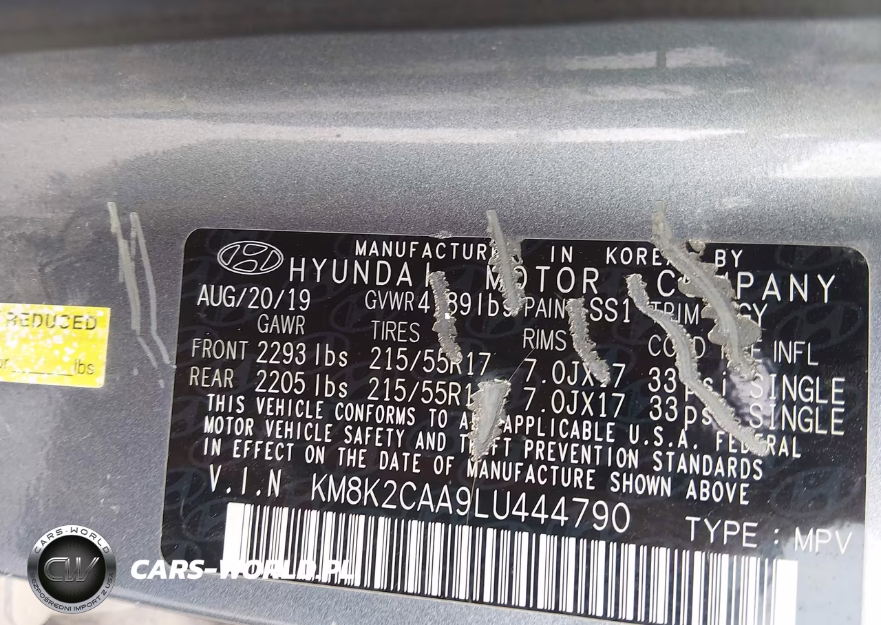 2020 Hyundai Kona Sel VIN:KM8K2CAA9LU444790 - 9