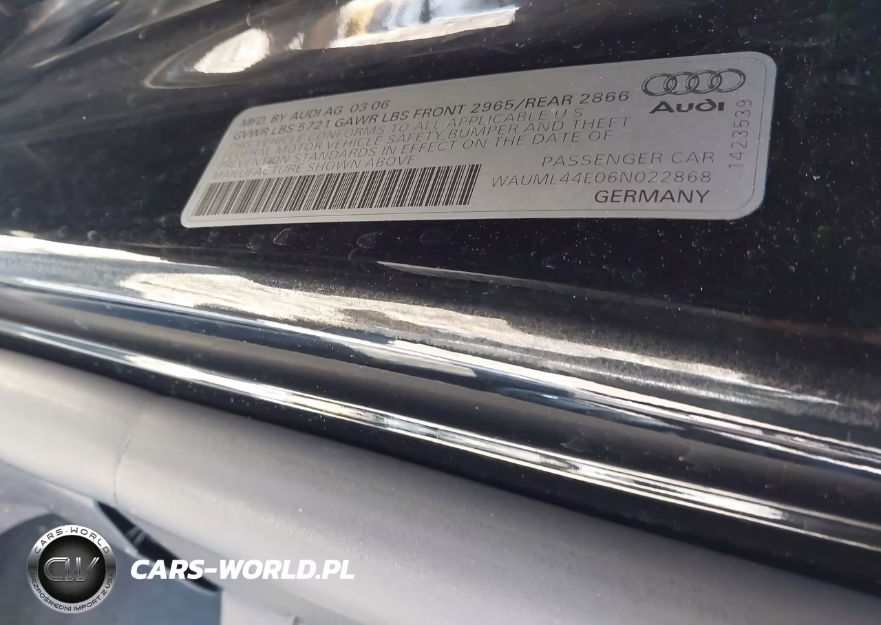 2006 Audi A8 L 4.2 VIN:WAUML44E06N022868 - 9