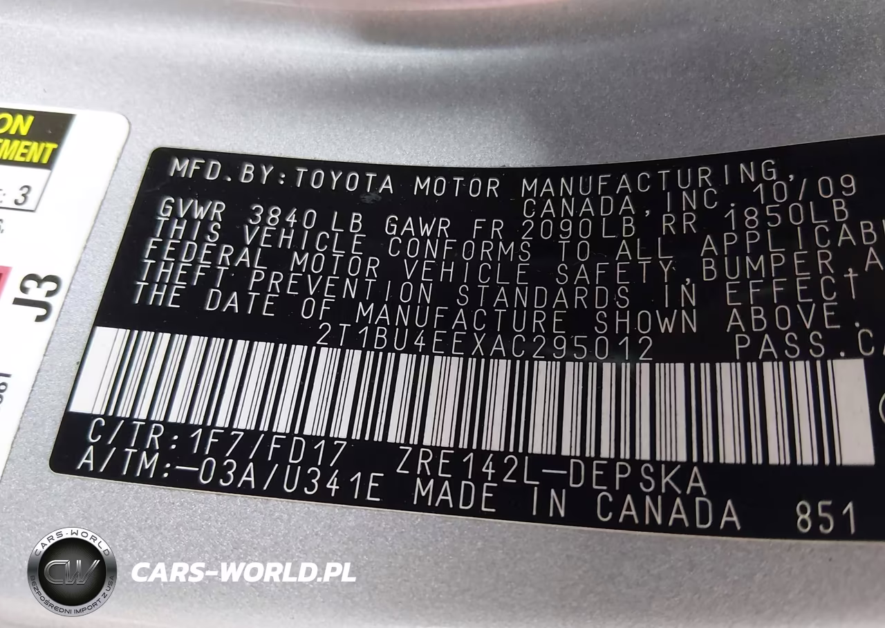 2010 Toyota Corolla S VIN:2T1BU4EEXAC295012 - 9