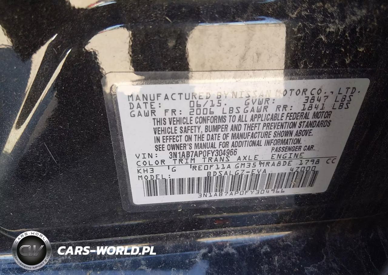 2015 Nissan Sentra Sl VIN:3N1AB7AP0FY304966 - 9