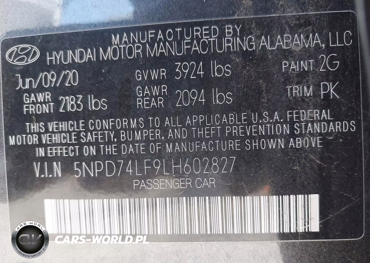 2020 Hyundai Elantra Se VIN:5NPD74LF9LH602827 - 9