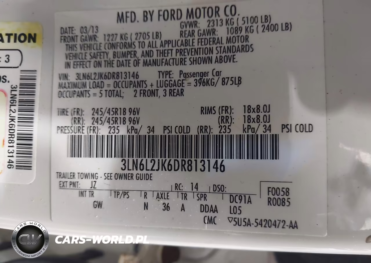 2013 Lincoln Mkz VIN:3LN6L2JK6DR813146 - 9