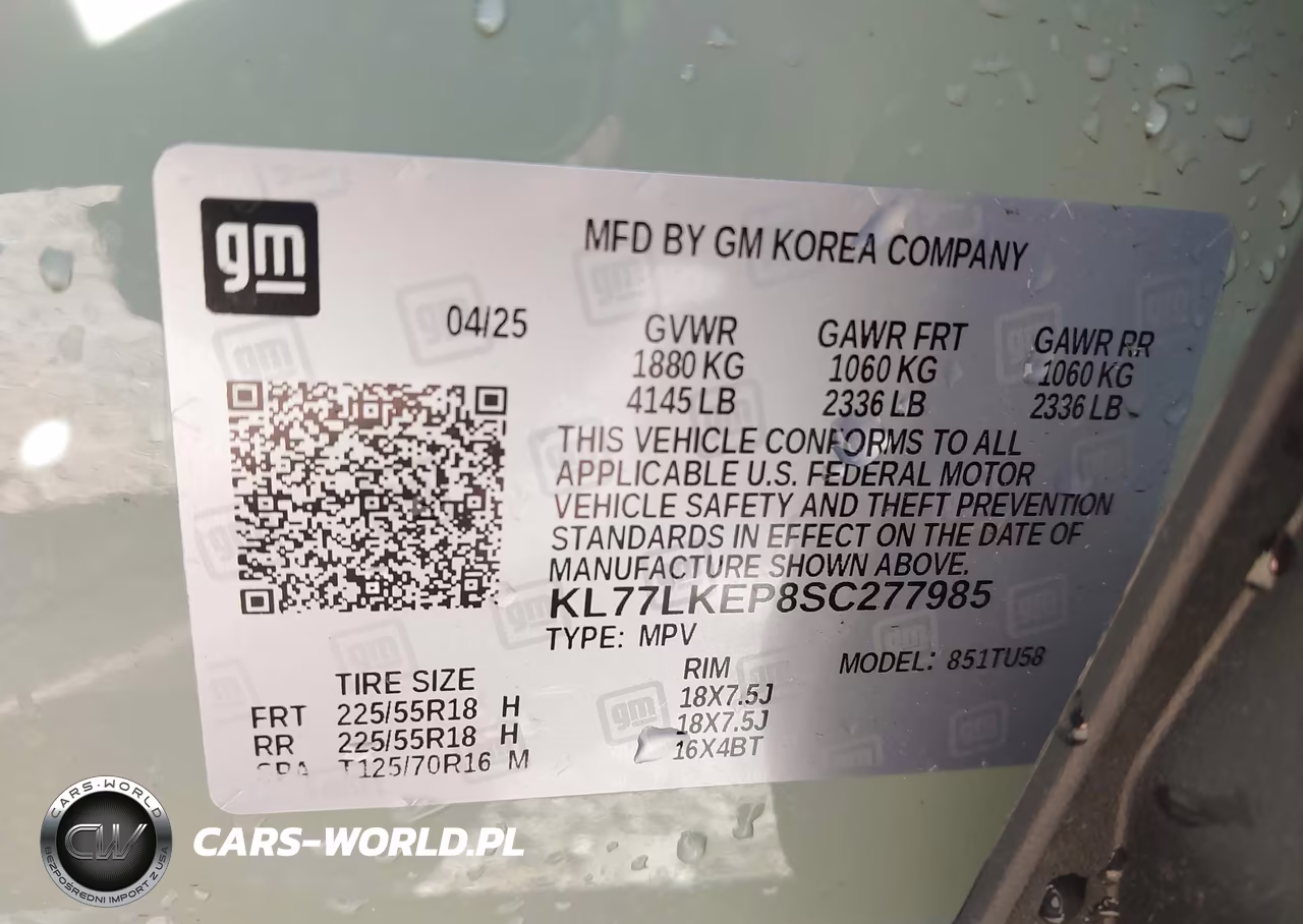 2025 Chevrolet Trax Fwd Activ VIN:KL77LKEP8SC277985 - 9