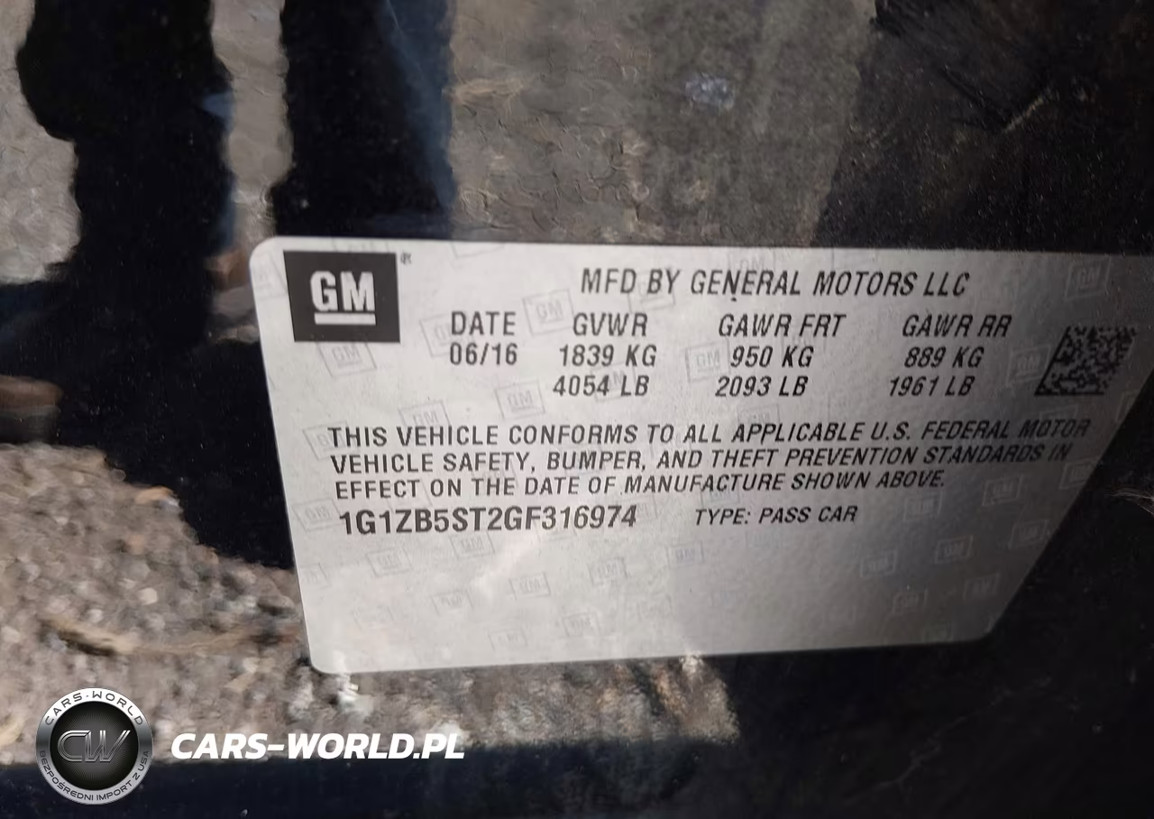 2016 Chevrolet Malibu Ls VIN:1G1ZB5ST2GF316974 - 9