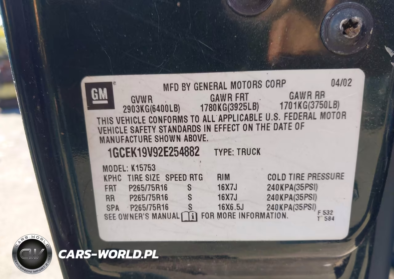 2002 Chevrolet Silverado 1500 Ls VIN:1GCEK19V92E254882 - 9