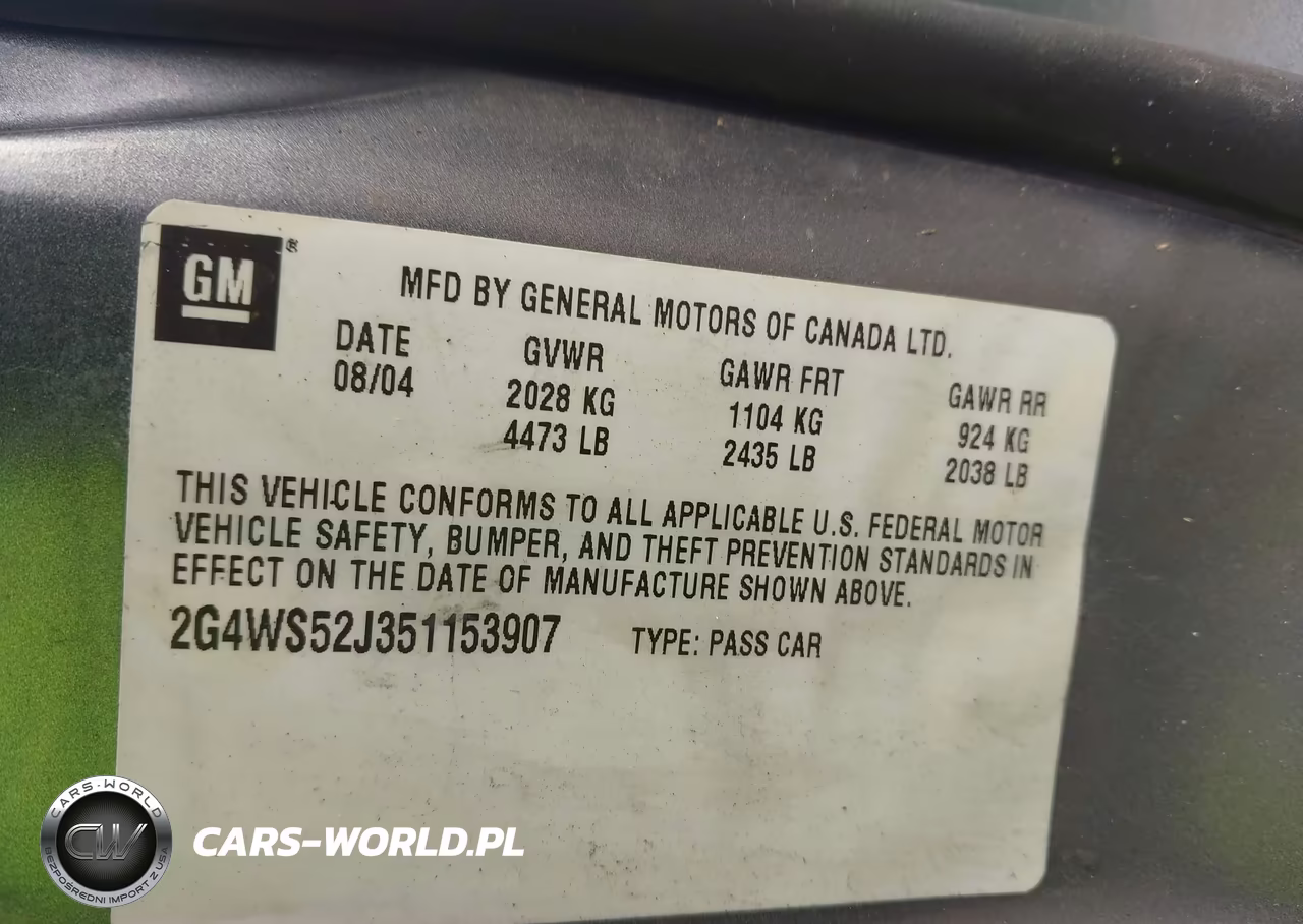 2005 Buick Century VIN:2G4WS52J351153907 - 9