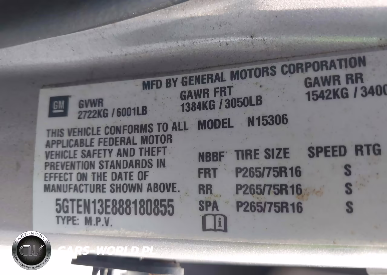 2008 Hummer H3 Suv VIN:5GTEN13E888180855 - 9