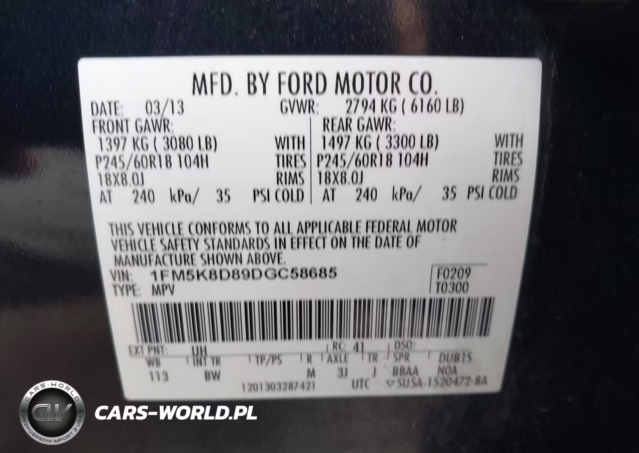 2013 Ford Explorer Xlt VIN:1FM5K8D89DGC58685 - 9