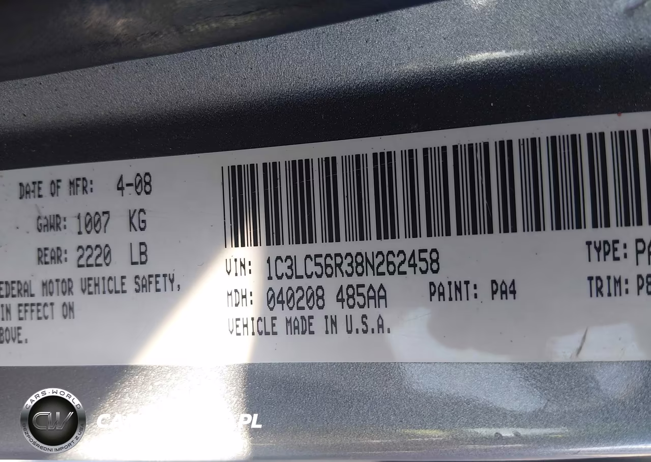 2008 Chrysler Sebring Touring VIN:1C3LC56R38N262458 - 9