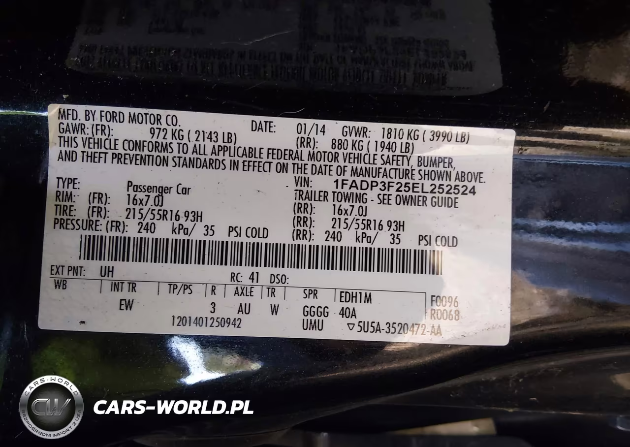 2014 Ford Focus Se VIN:1FADP3F25EL252524 - 9