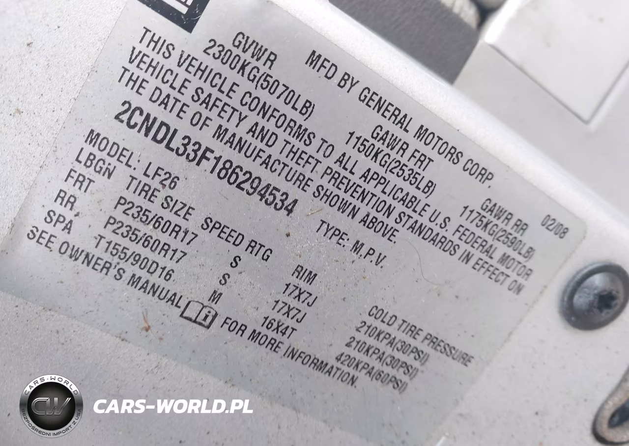 2008 Chevrolet Equinox Lt VIN:2CNDL33F186294534 - 9