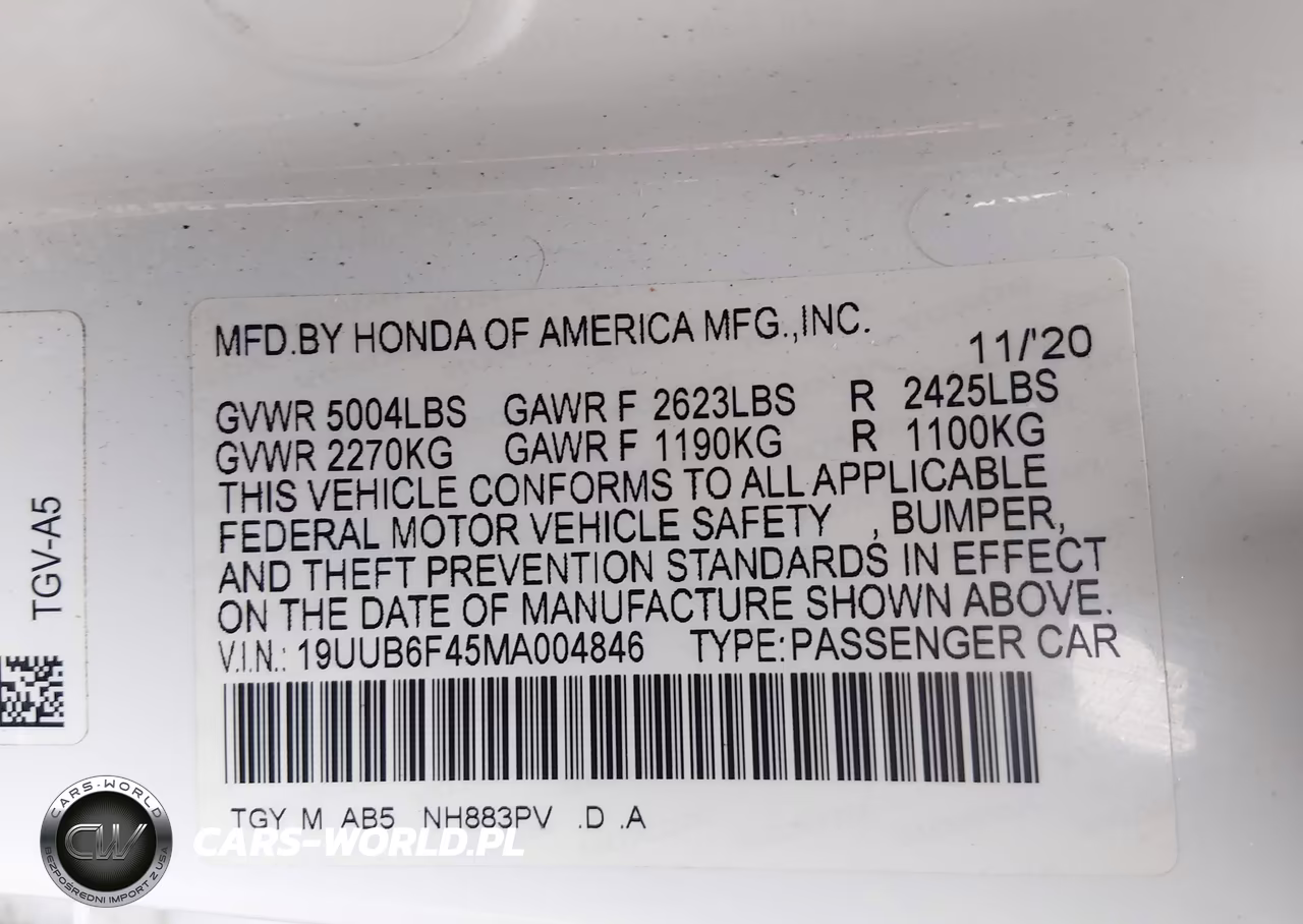 2021 Acura Tlx Technology Package VIN:19UUB6F45MA004846 - 9