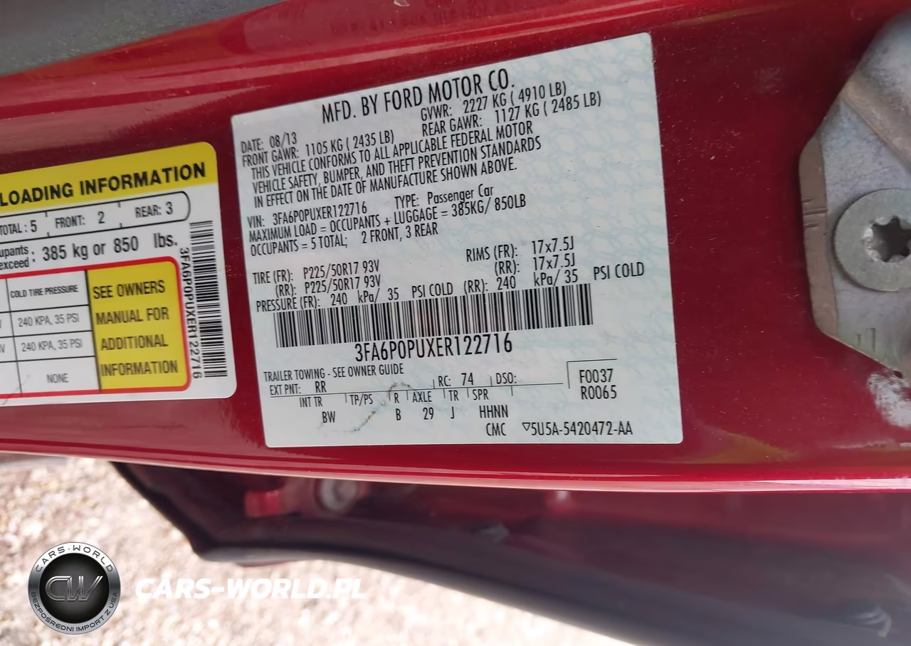 2014 Ford Fusion Energi Se Luxury VIN:3FA6P0PUXER122716 - 9