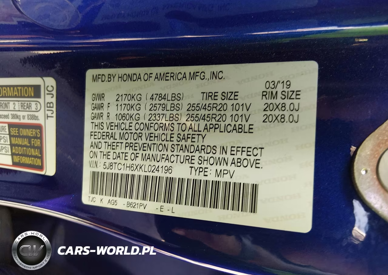 2019 Acura Rdx A-Spec Package VIN:5J8TC1H6XKL024196 - 9