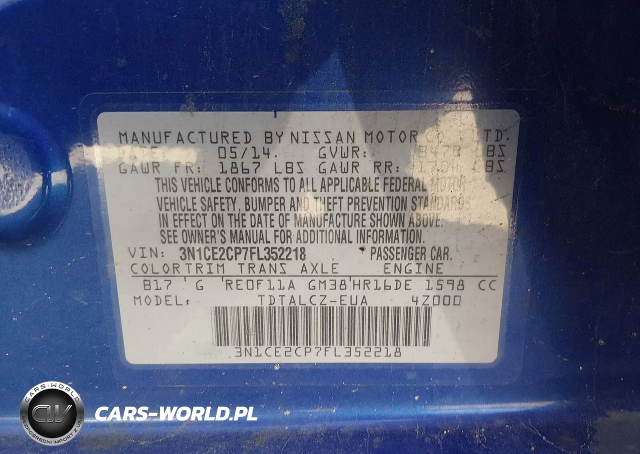 2015 Nissan Versa Note S Plus VIN:3N1CE2CP7FL352218 - 9