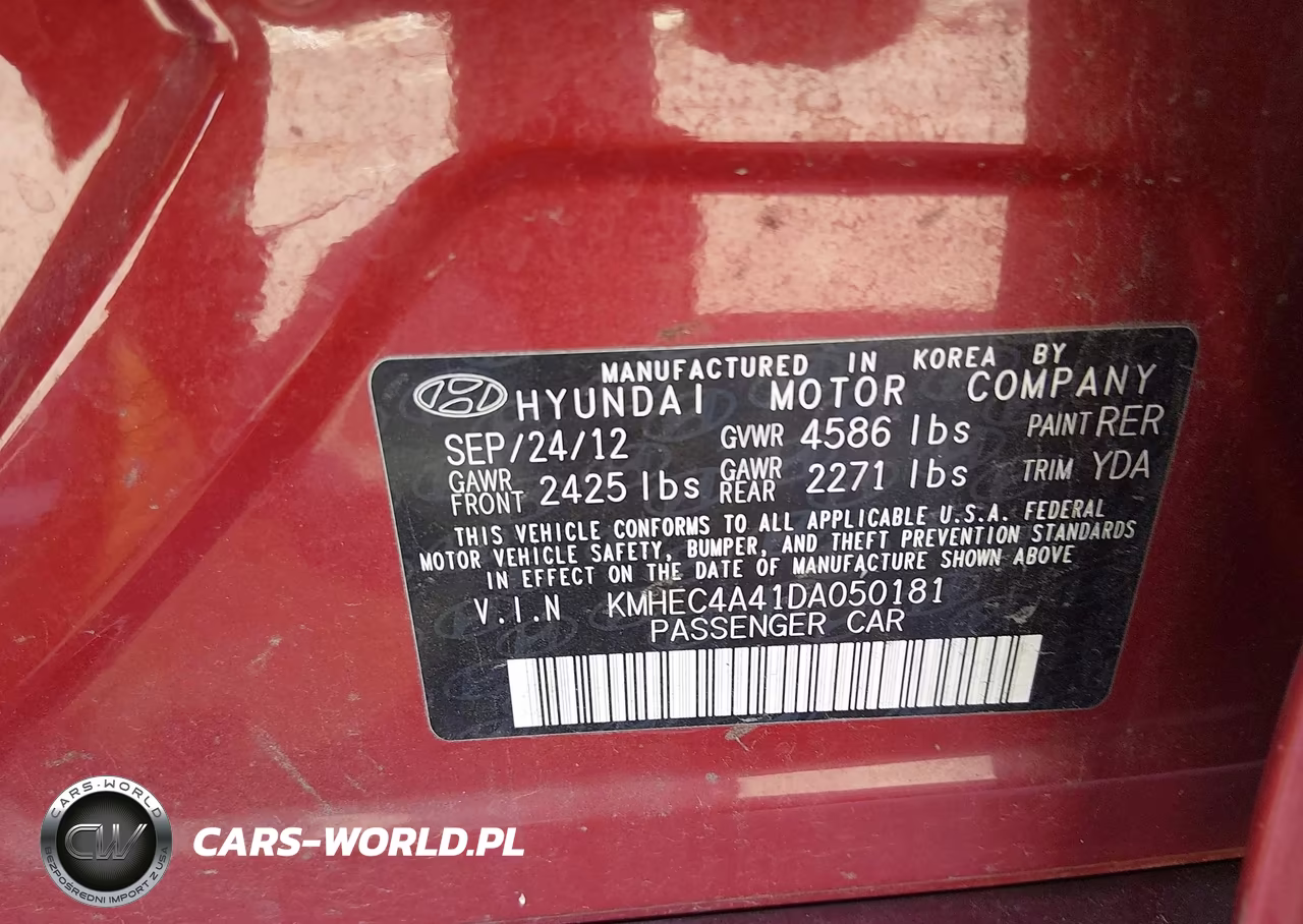 2013 Hyundai Sonata Hybrid Limited VIN:KMHEC4A41DA050181 - 9