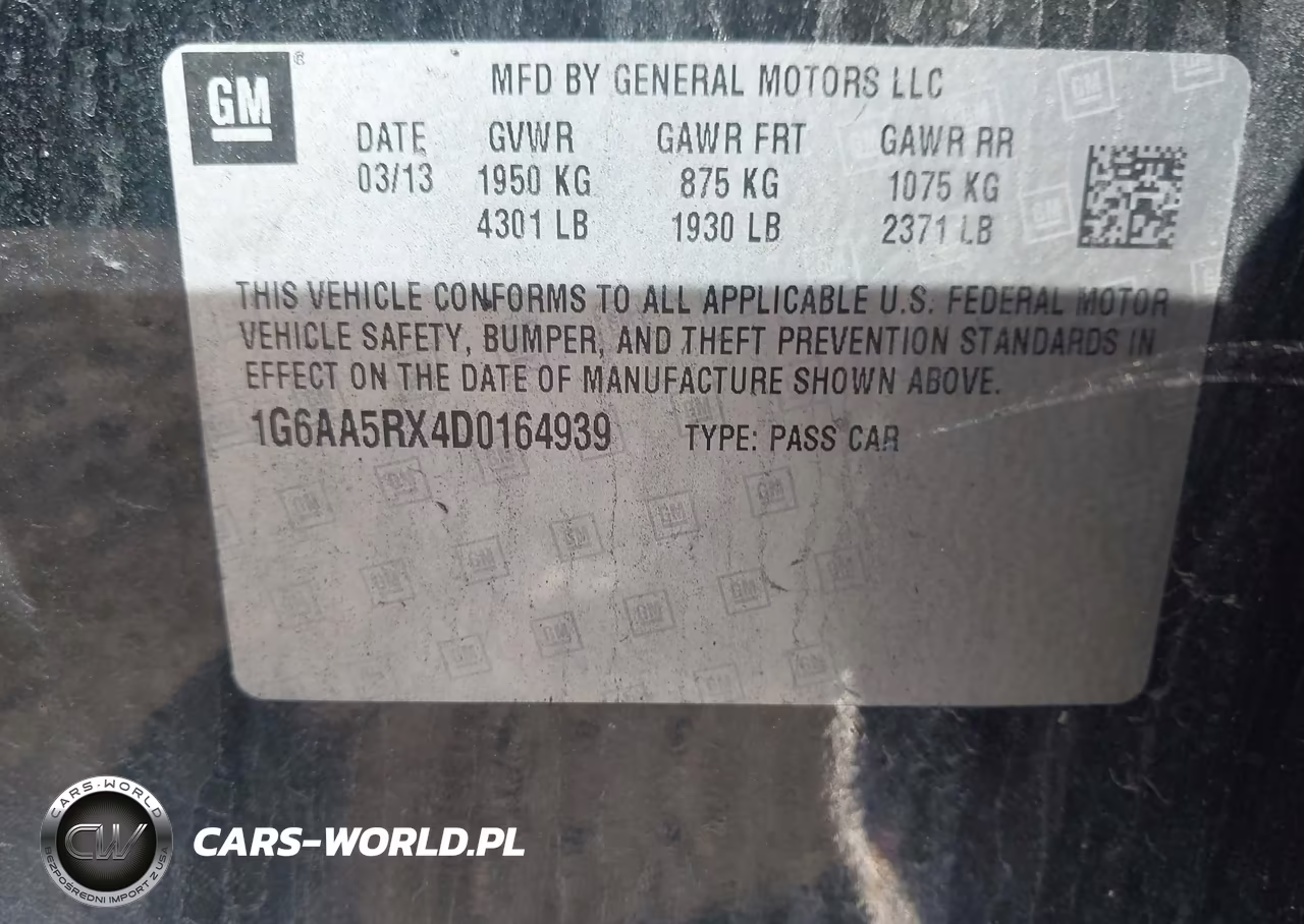 2013 Cadillac Ats Standard VIN:1G6AA5RX4D0164939 - 9