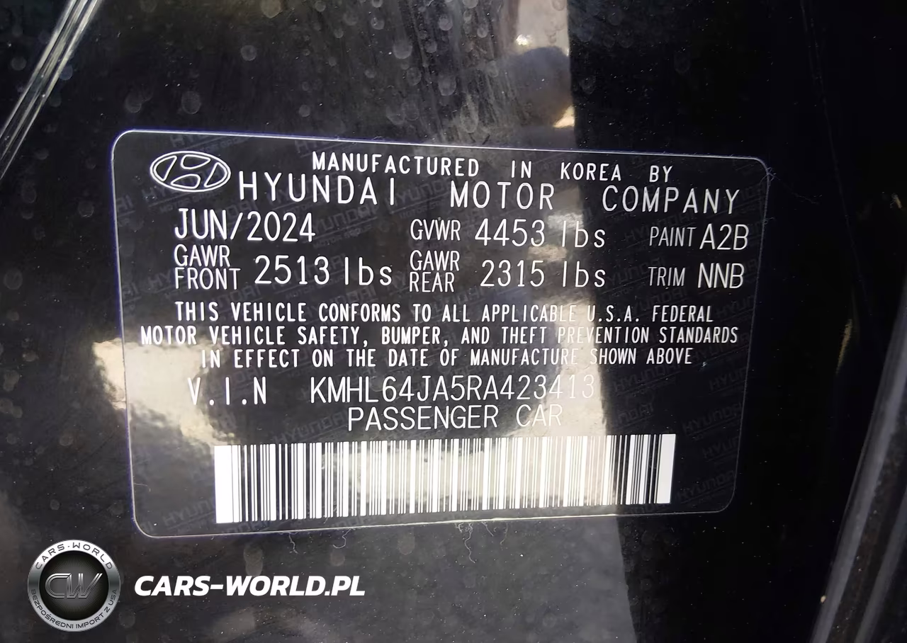 2024 Hyundai Sonata Sel VIN:KMHL64JA5RA423413 - 9