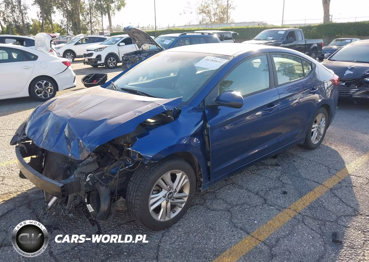 2019 Hyundai Elantra Sel VIN:5NPD84LF4KH455585 - 2