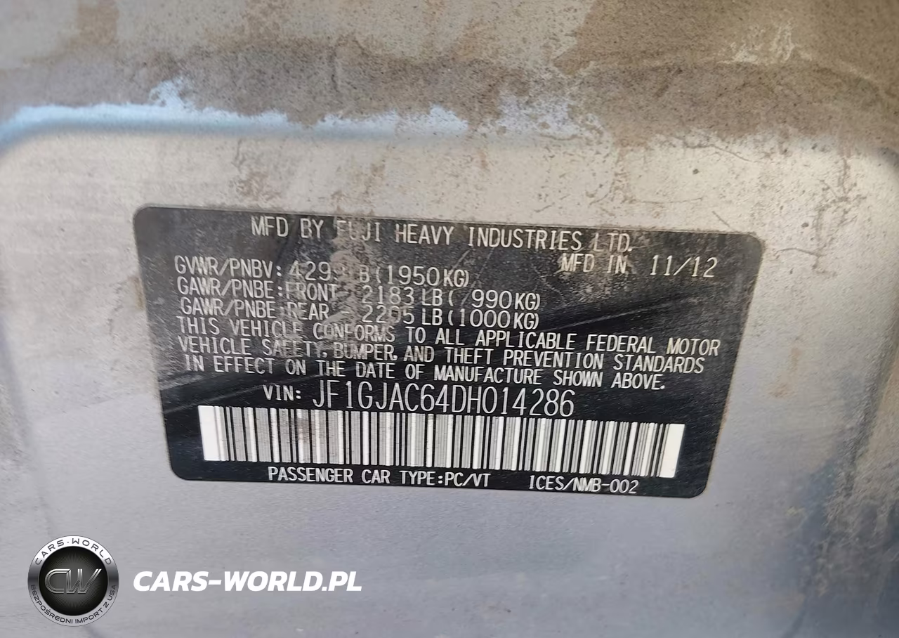 2013 Subaru Impreza 2.0I Premium VIN:JF1GJAC64DH014286 - 9