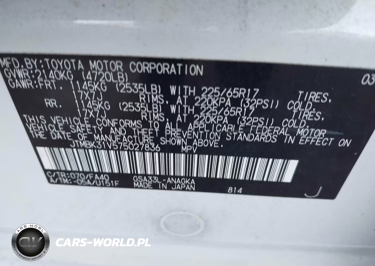 2007 Toyota Rav 4 VIN:JTMBK31V575027836 - 9