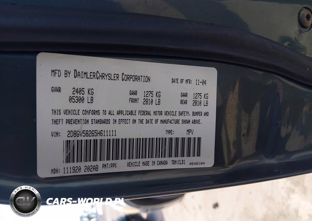 2005 Dodge Magnum Rt VIN:2D8GV58265H611111 - 9
