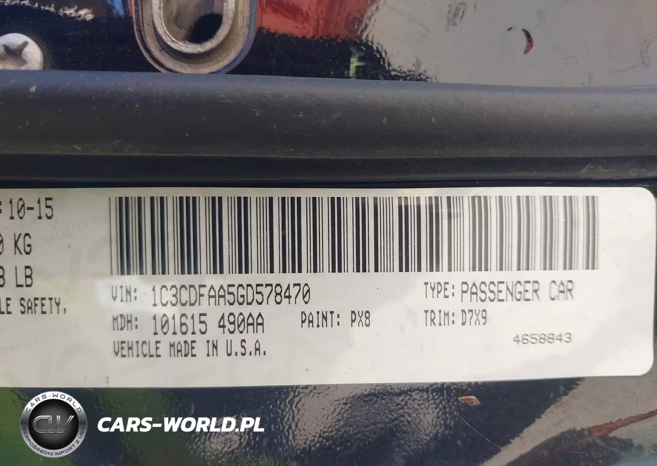 2016 Dodge Dart Se VIN:1C3CDFAA5GD578470 - 9