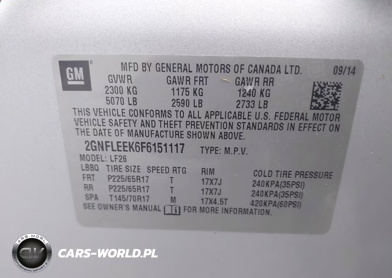 2015 Chevrolet Equinox Ls VIN:2GNFLEEK6F6151117 - 9