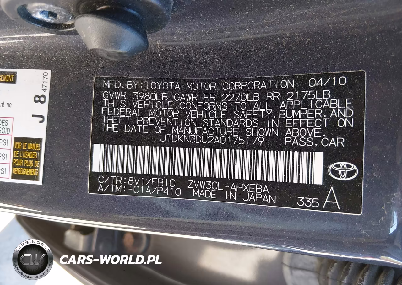 2010 Toyota Prius Ii VIN:JTDKN3DU2A0175179 - 9