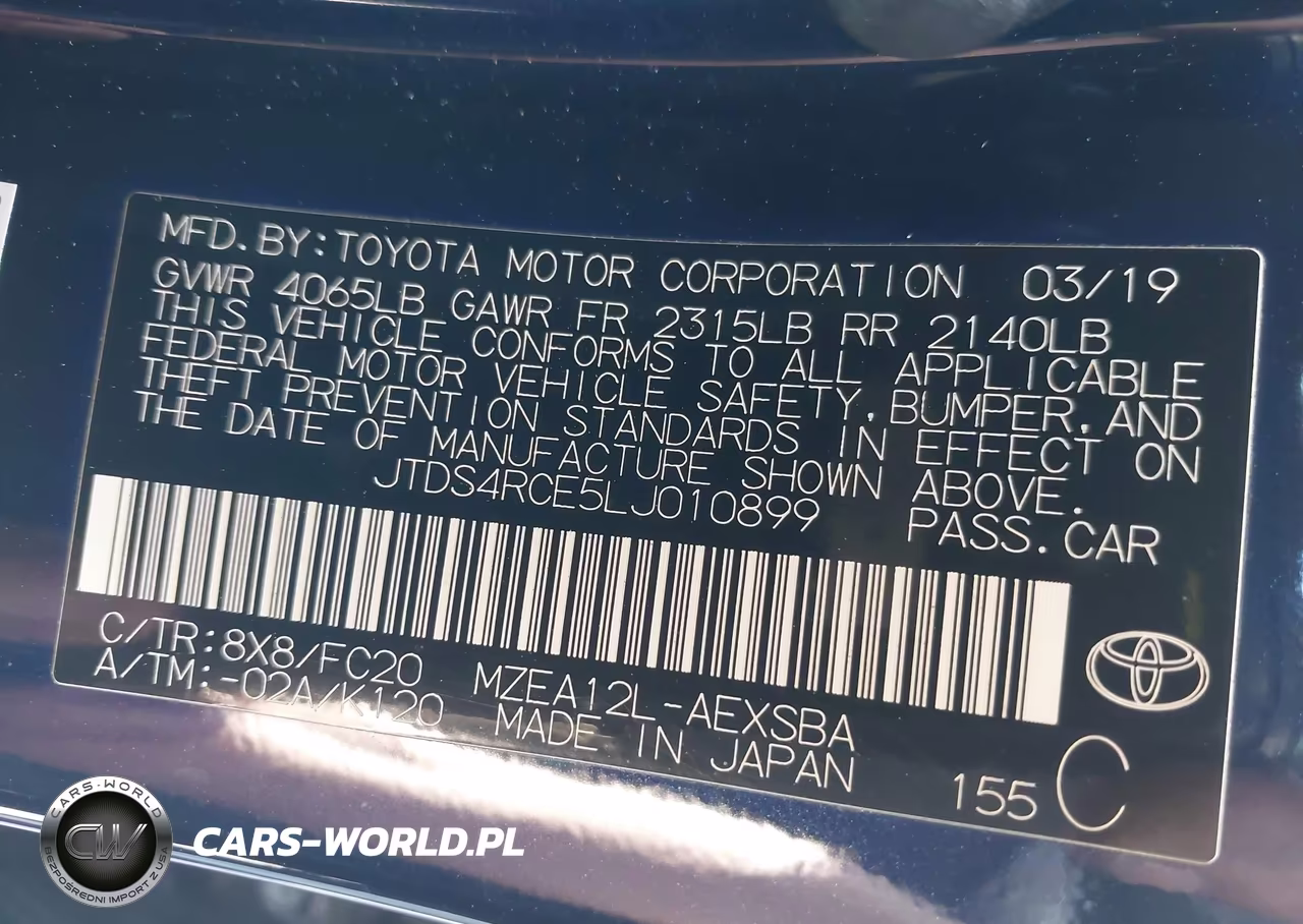 2020 Toyota Corolla Se VIN:JTDS4RCE5LJ010899 - 9