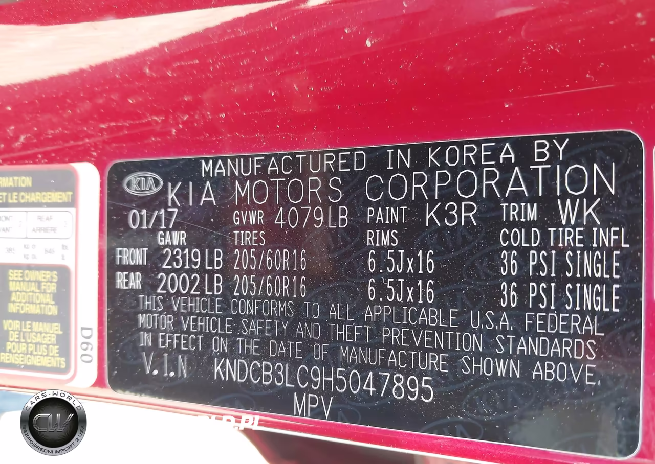 2017 Kia Niro Fe VIN:KNDCB3LC9H5047895 - 9