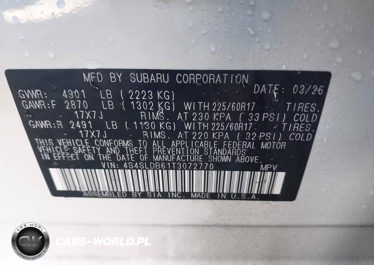 2026 Subaru Forester Premium VIN:4S4SLDB61T3072770 - 9