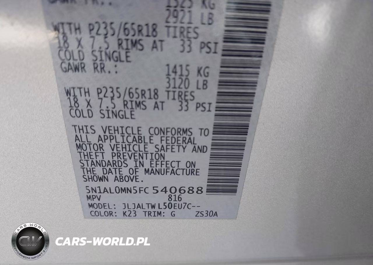 2015 Infiniti Qx60 VIN:5N1AL0MN5FC540688 - 9
