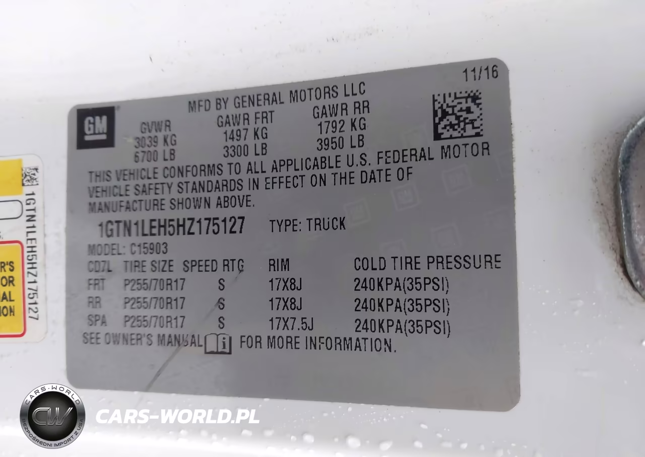 2017 GMC Sierra 1500 VIN:1GTN1LEH5HZ175127 - 9