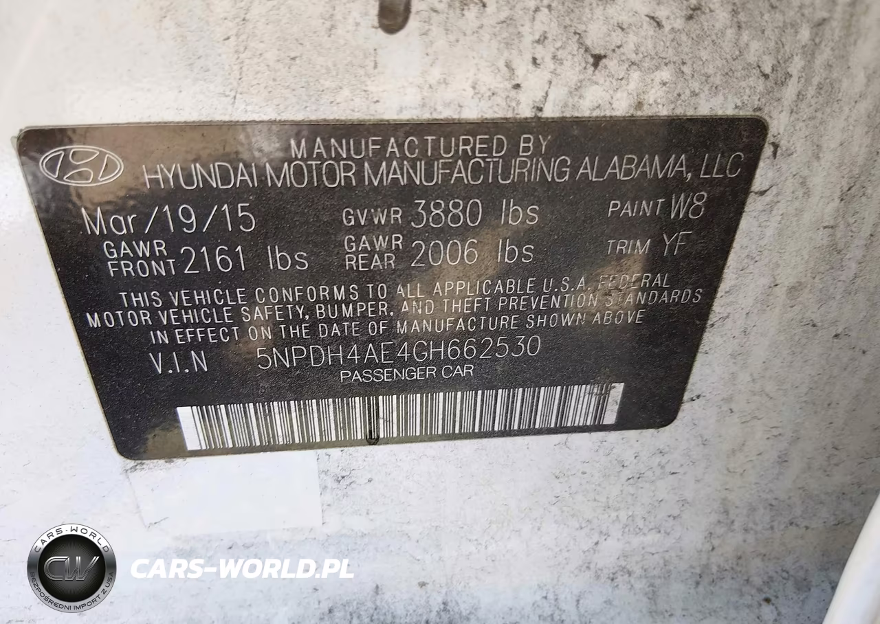 2016 Hyundai Elantra Se VIN:5NPDH4AE4GH662530 - 9