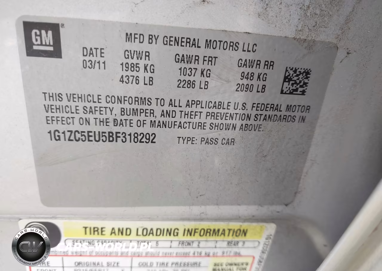 2011 Chevrolet Malibu 1Lt VIN:1G1ZC5EU5BF318292 - 9