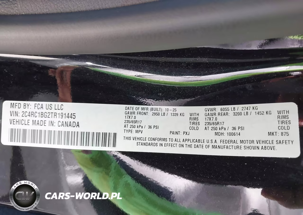 2026 Chrysler Pacifica Select VIN:2C4RC1BG2TR191445 - 9