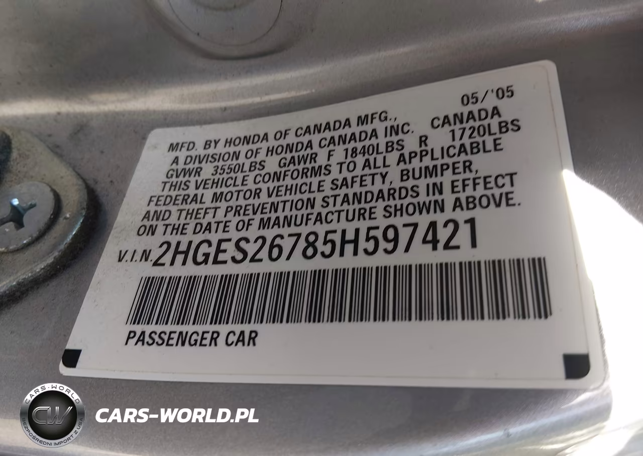 2005 Honda Civic Ex VIN:2HGES26785H597421 - 9